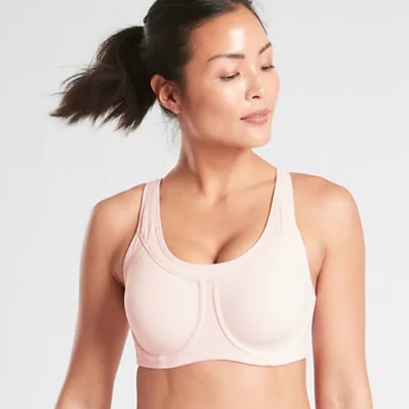 Athleta Sport Bra in Milkshake Peach / Orchid Pink - Picture 4 of 5